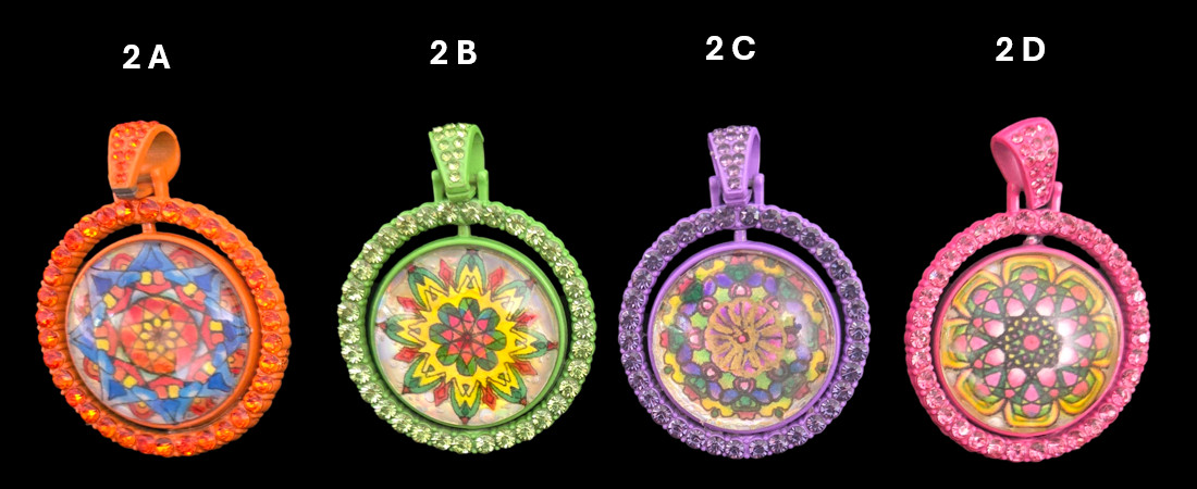 Cabochons Numbered 2 A, 2 B, 2 C, 2 D 